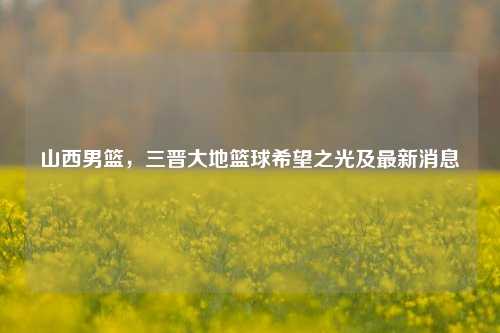山西男篮，三晋大地篮球希望之光及最新消息