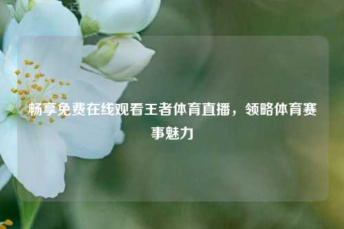 畅享免费在线观看王者体育直播，领略体育赛事魅力