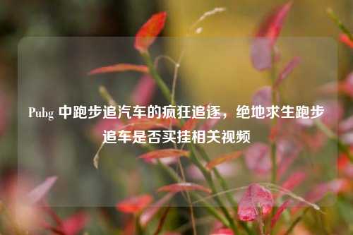 Pubg 中跑步追汽车的疯狂追逐，绝地求生跑步追车是否买挂相关视频