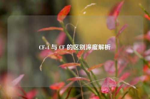 CF-4 与 CF 的区别深度解析